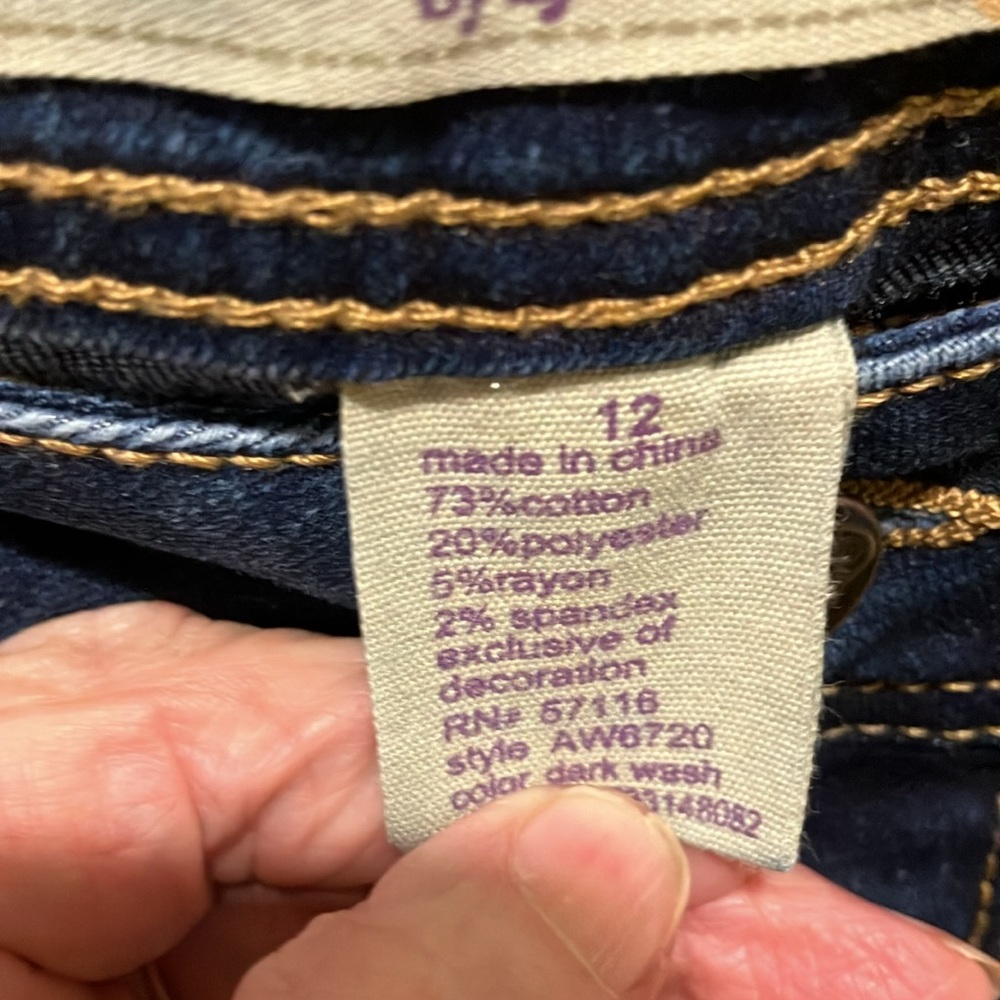 EUC Natural Threads Bermuda 5 Pocket Jeans Waist 17”, Inseam 13”, Rise 9.5” - Picture 3 of 6